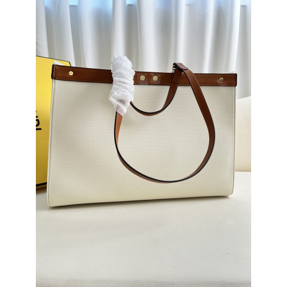 FENDI Peekaboo X-Tote handbag embroidered Tote model number: 1819