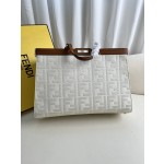 FENDI Peekaboo X-Tote handbag embroidered Tote model number: 1819