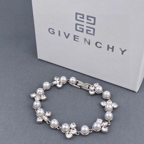 Givenchy Crystal Pearl Bracelet