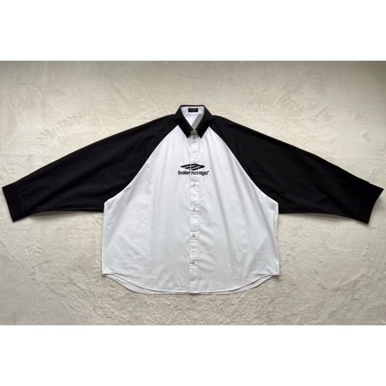 Balenciaga silhouette patchwork shirt