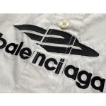 Balenciaga silhouette patchwork shirt