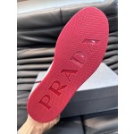 Prada men's leather sports shoes