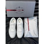Prada men's leather sports shoes