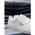 Prada men's leather sports shoes