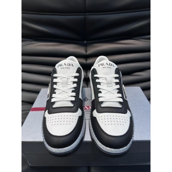 Prada men's leather sports shoes