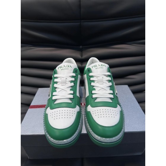 Prada men's leather sports shoes
