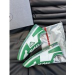 Prada men's leather sports shoes