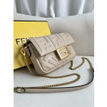 FENDI Baguette Leather Handbag Model Number: 212