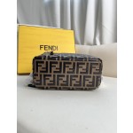 FENDI cowhide original full leather embossed FF logo small shoulder