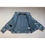 Louis Vuitton... leaf patterned denim jacket jacket jacket