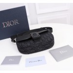 Dior saddle handbag with shoulder straps for men's clothing collection