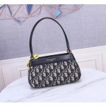 Dior KEY handbag 9275 # classic floral fabric with glossy cow leather