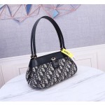 Dior KEY handbag 9275 # classic floral fabric with glossy cow leather