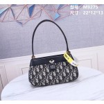 Dior KEY handbag 9275 # classic floral fabric with glossy cow leather