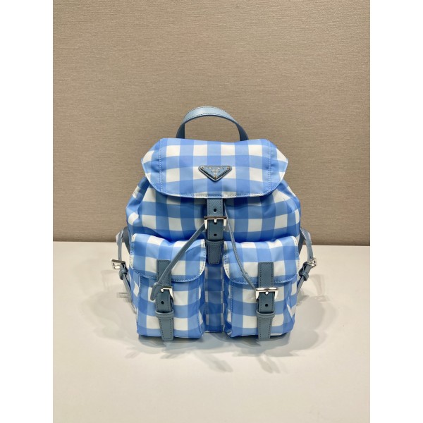 Prada Plaid Backpack 🎉 1BZ677
