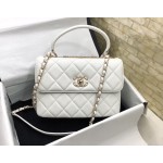 Chanel Trendy cc All Steel Precision Carved 𝟷𝟺𝙺 Light Gold Buckle