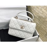 Chanel Trendy cc All Steel Precision Carved 𝟷𝟺𝙺 Light Gold Buckle