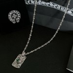 Croix Classic Skull Head Emerald Pendant