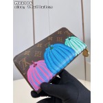 LOUIS VUITTON Pumpkin Print YK Zippy Zippy Wallet M82106