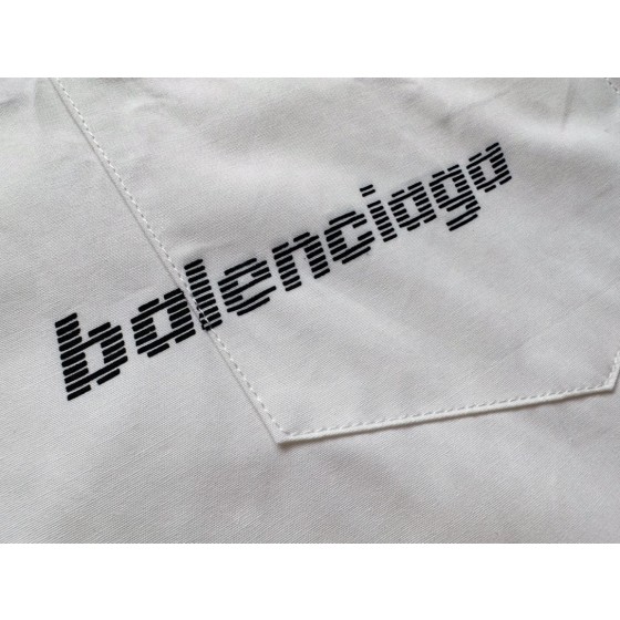 Balenciaga New Digital Letter Line Long Sleeve Shirt