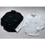 Balenciaga New Digital Letter Line Long Sleeve Shirt