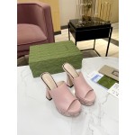 Gucci runway show water platform popular sandals