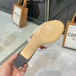 Hermes genuine leather outsole, combined with small square heels