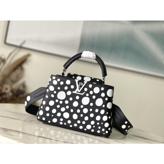 𝐋𝐎𝐔𝐈𝐒𝐕𝐔𝐈𝐓𝐓𝐎𝐍 M21691/48865 Black Pinned White Dot Small Size x Grass Maiden Cooperation Series