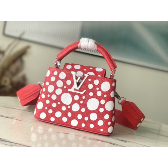 𝐋𝐎𝐔𝐈𝐒𝐕𝐔𝐈𝐓𝐓𝐎𝐍 M21692/48865 Red Pinned White Dot Mini x Grass Maisen Collaboration Series