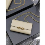 SAINT LAURENT LE MAILLON Plain grain cowhide chain bag model: 738109