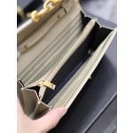 SAINT LAURENT LE MAILLON Plain grain cowhide chain bag model: 738109