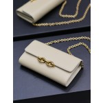 SAINT LAURENT LE MAILLON Plain grain cowhide chain bag model: 738109