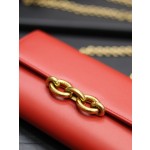 SAINT LAURENT LE MAILLON Plain grain cowhide chain bag model: 738109