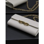 SAINT LAURENT LE MAILLON Plain grain cowhide chain bag model: 738109