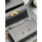 SAINT LAURENT LE MAILLON Plain grain cowhide chain bag model: 738109