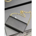 SAINT LAURENT LE MAILLON Plain grain cowhide chain bag model: 738109