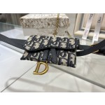 Dior Blue Jacquard Fabric Dior Oblique Pattern Nano Handbag Model Number s0220
