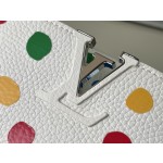 𝐋𝐎𝐔𝐈𝐒𝐕𝐔𝐈𝐓𝐓𝐎𝐍 M21637/48865 White Collaborated Colorful Dots Mini x Grass Maisen Collaboration Series