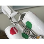 𝐋𝐎𝐔𝐈𝐒𝐕𝐔𝐈𝐓𝐓𝐎𝐍 M21637/48865 White Collaborated Colorful Dots Mini x Grass Maisen Collaboration Series