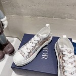 Dior letters, film, lace up casual shoes