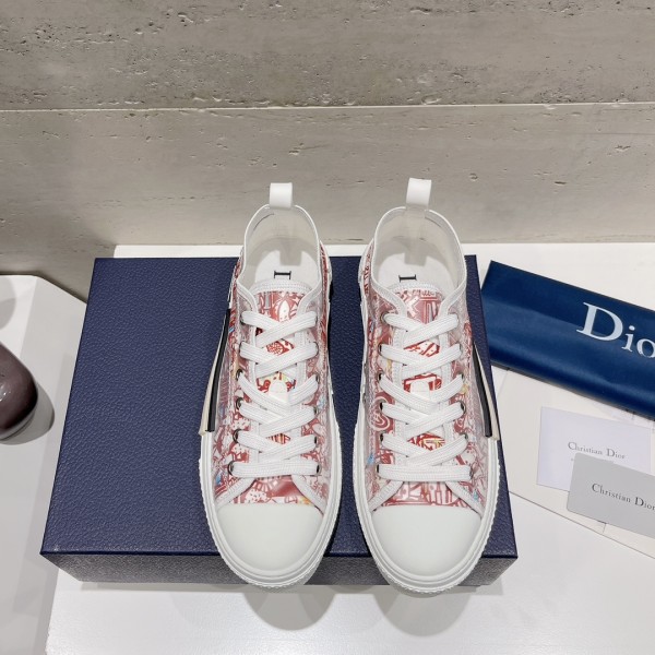 Dior letters, film, lace up casual shoes