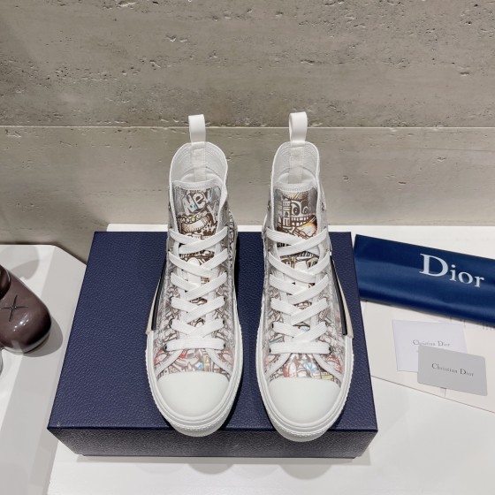 Dior letters, film, lace up casual shoes