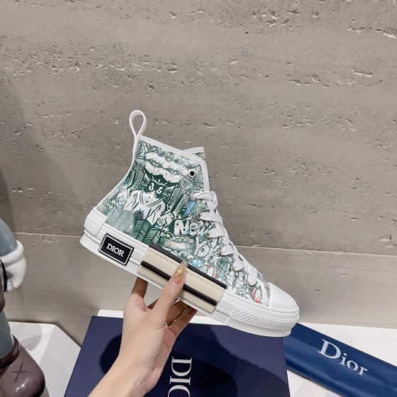 Dior letters, film, lace up casual shoes