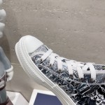 Dior letters, film, lace up casual shoes