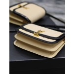 SAINT LAURENT apricot suede plaid with patent leather model: 635025