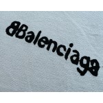 Balenciaga Blur BB Small Letter Printed Round Neck Short Sleeve