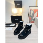 CHANEL Chain Thick Sole Boots