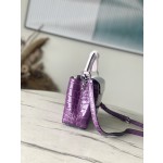 𝐋𝐎𝐔𝐈𝐒𝐕𝐔𝐈𝐓𝐓𝐎𝐍 N94227/M48865 Purple color matching crocodile pattern silver buckle