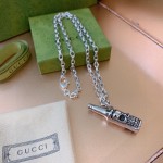 Gucci Double G Classic Beer Bottle Skull Pattern Necklace