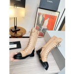 CHANEL's latest side zipper high boots